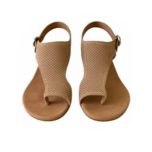 Style & Co Size 7 Maddyson Woman’s Cork Wedge Sling Back Sandal Lt Taupe - Picture 14 of 14